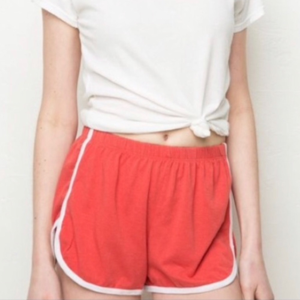 Red and white shorts